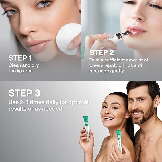 Abera Fordyce Cream Advanced Formula with HPR (Next-Gen Retinoids), Fordyce Spot Remover For Lips, All-day Moisturizing, Help Improve Dry, Chapped and Dark Lips, For Sensitive Lips (0.7 Oz)