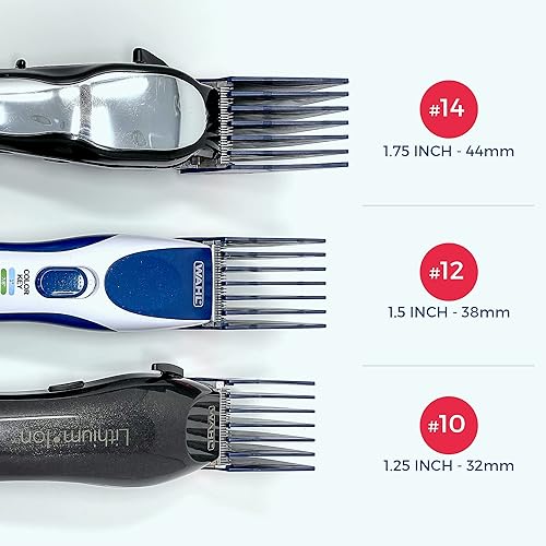 Miniatura 7 de Protectores de cortapelos XL de alta calidad, extra fuertes y resistentes, 1.75 pulgadas (1.732 in), 1.5 pulgadas (1.496 in), 1.25 pulgadas (1.260