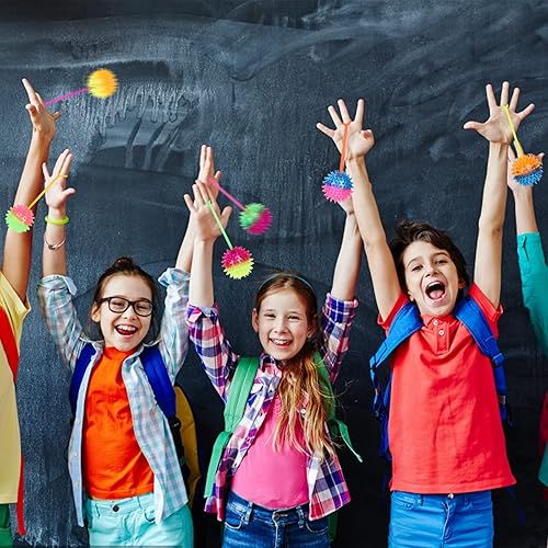 Miniatura 5 de 24 bolas inflables iluminadas con punta de goma, juguete sensorial intermitente para recuerdos de fiesta, regalos para estudiantes, recompensas