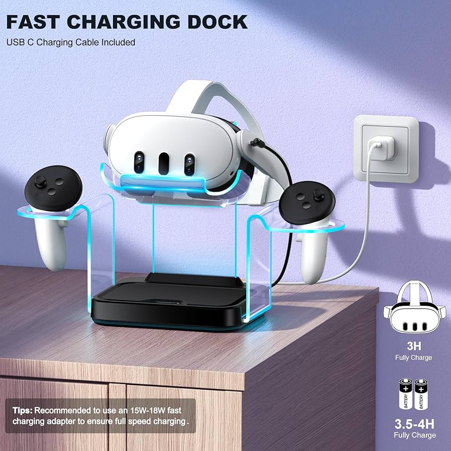  QUEST 3 128GB (コントローラー用充電式電池付属) Amazon.co.jp: TechKen Meta Quest 3 充電ドック コントローラー