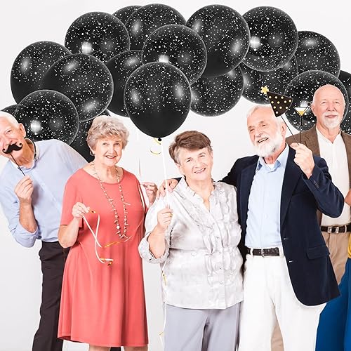 Miniatura 7 de 60 globos de 12 pulgadas para fiesta de cumpleaños, temática espacial, globos de látex negro, globos de planeta del espacio exterior, decoraciones