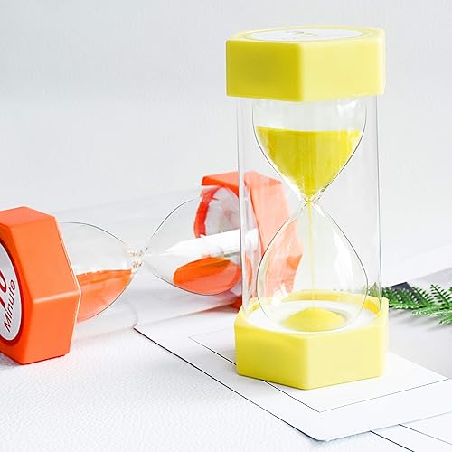 Miniatura 2 de XINBAOHONG - Temporizador de arena, reloj de arena de 3 minutos y 10 minutos, temporizador para juegos infantiles, aula, hogar, oficina, cocina