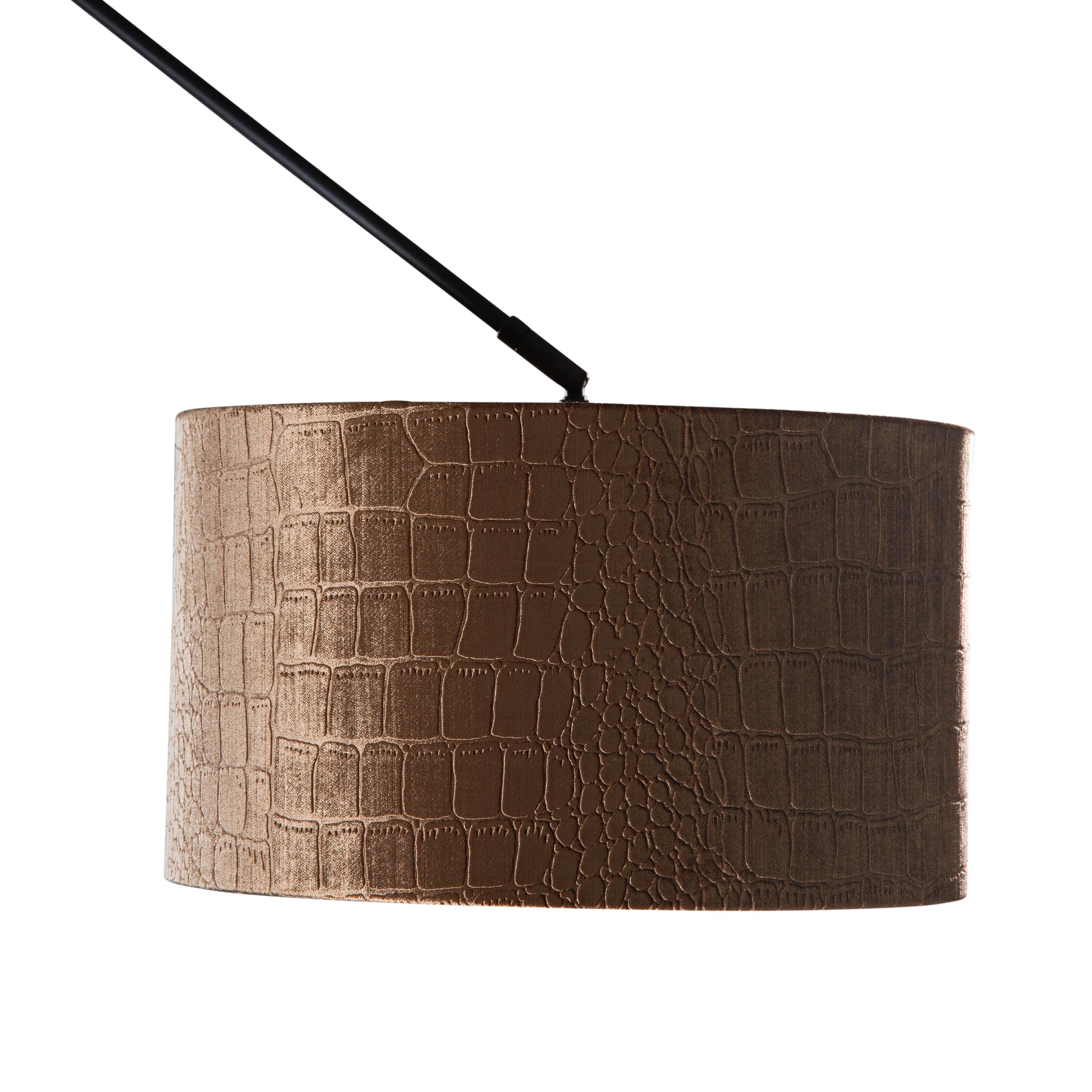 Qazqa lampada a sospensione con paralume (1 luce) nero 35cm Blitz Shade
