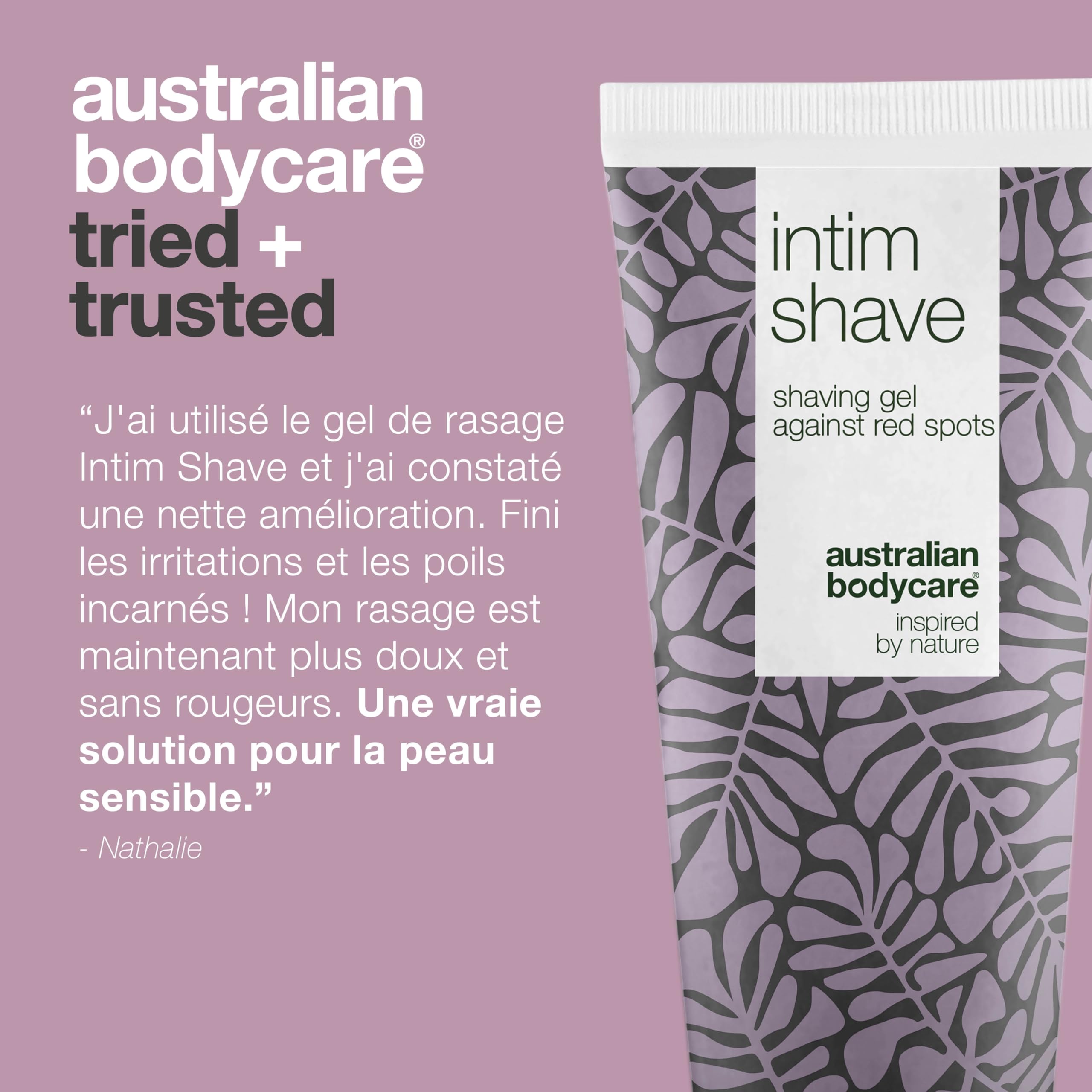 Gel de Rasage Australian Bodycare Intim Shave (200ml) | Pour Poils Incarnés, Irritations et Bosses de Rasoir | pH Equilibré | À l'Huile d’Arbre à Thé d’Australie