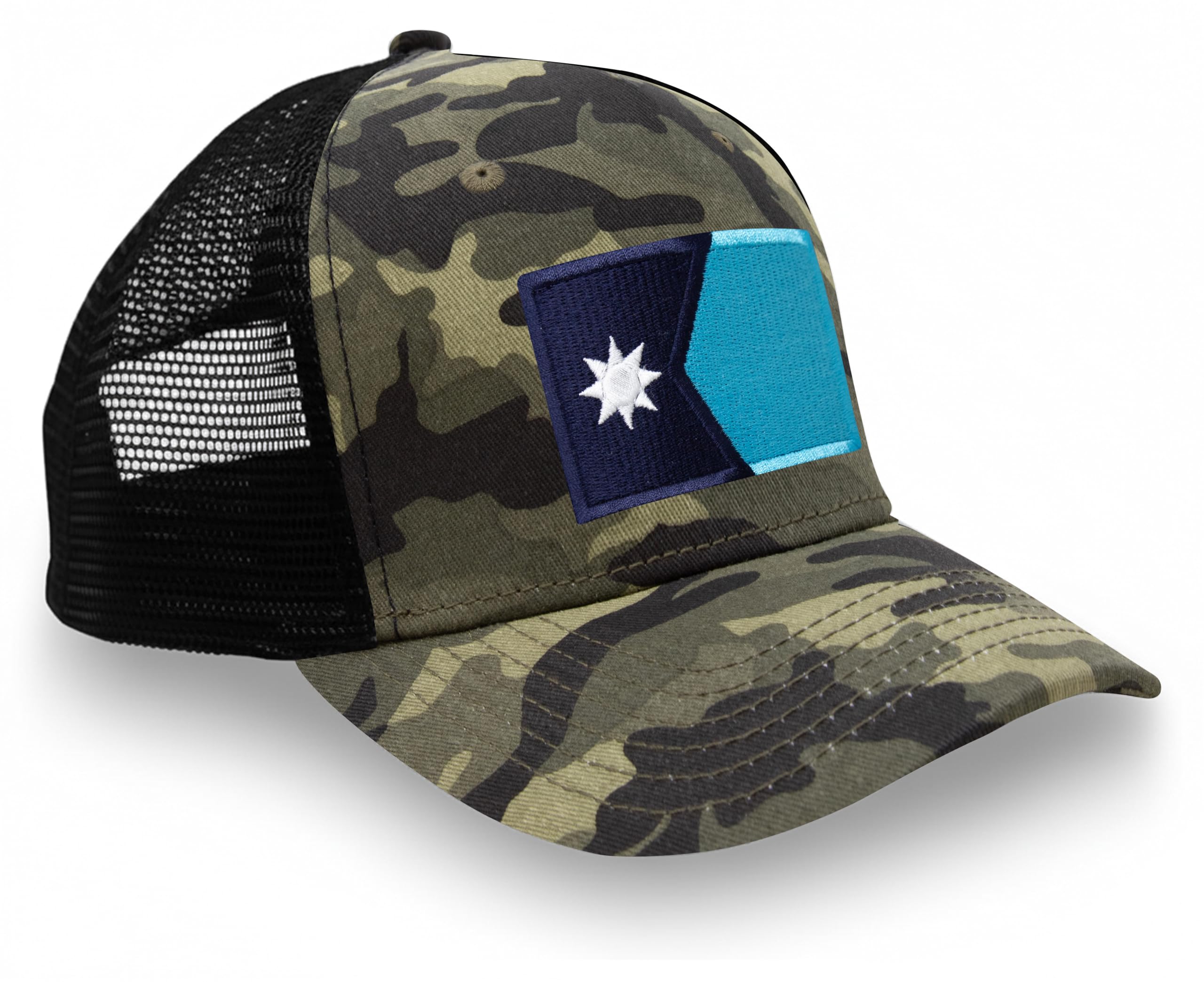International Tie State Hat for Men and Women, Adjustable Snapback Trucker Baseball Cap with Embroidered Patch