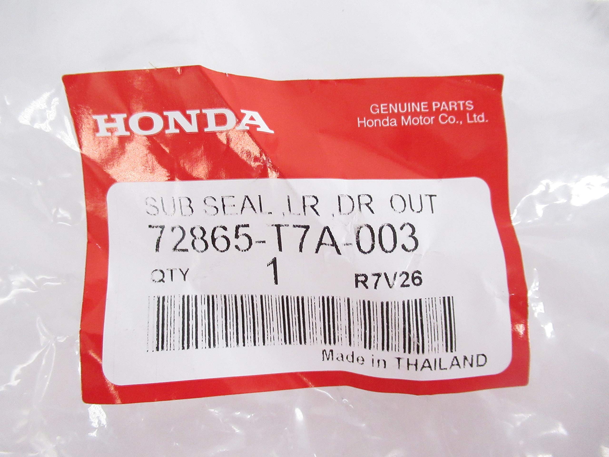Amazon.co.jp: HONDA (ホンダ) 純正部品 サブシール L 品番72865-T7A
