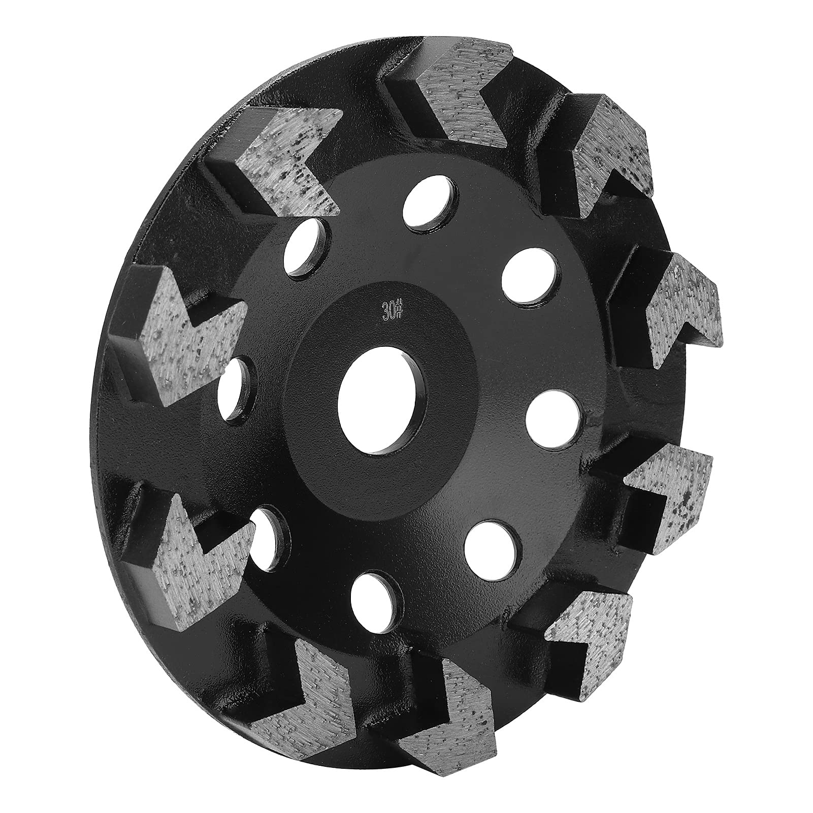 Muela Abrasiva de 10 Dientes, Cuerpo de Acero, Copa Negra de 150 Mm para Amoladoras Angulares, Desbarbado y Alisado Eficiente para Metalurgia