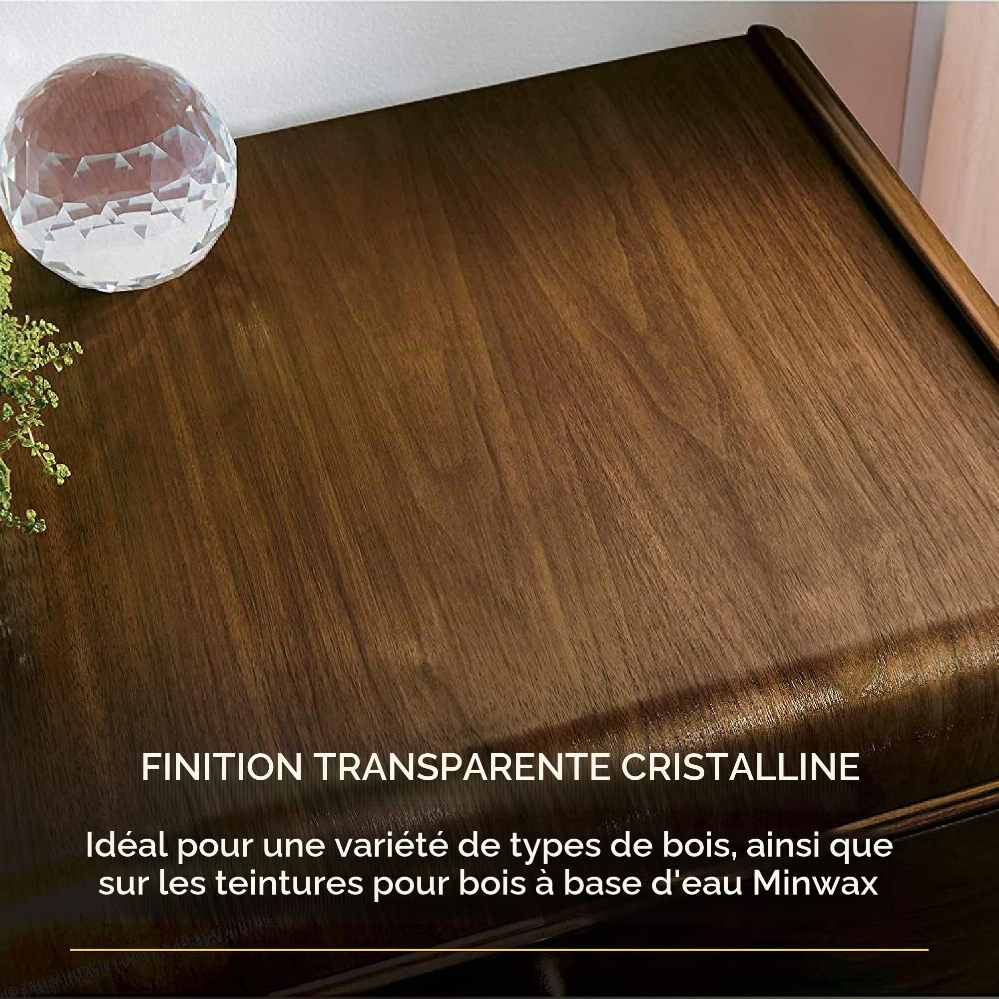 Minwax 25555 Gloss Polycrylic Protective Finishes, 1/2 Pint by Minwax