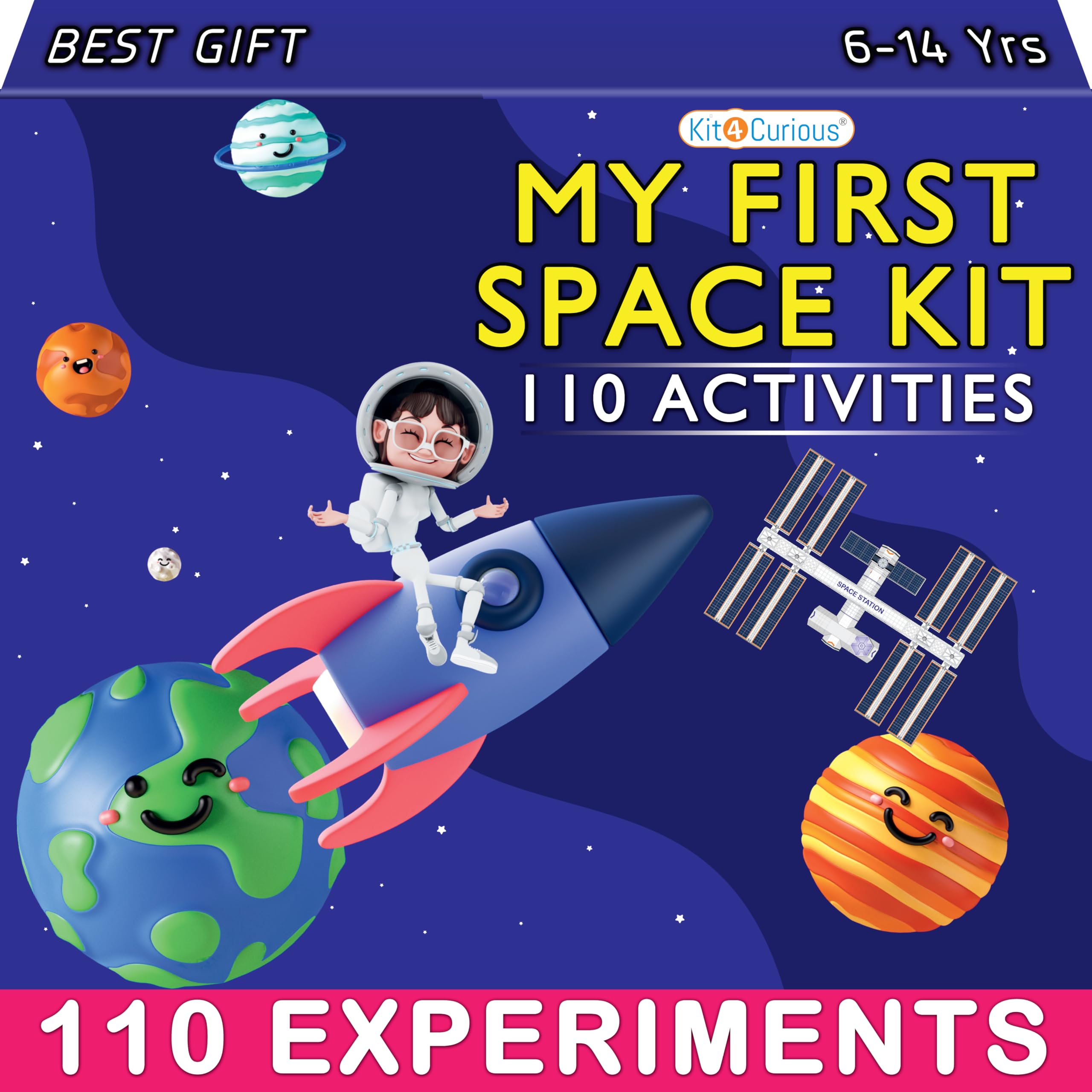 Kit4Curious My First Space KIT – Solar System, Astronaut Toy Gift Pack – 10 in 1 Activity kit for 6-14 Year Boys and Girls (B0CTX1YZ5H) Amazon Price History, Amazon Price Tracker