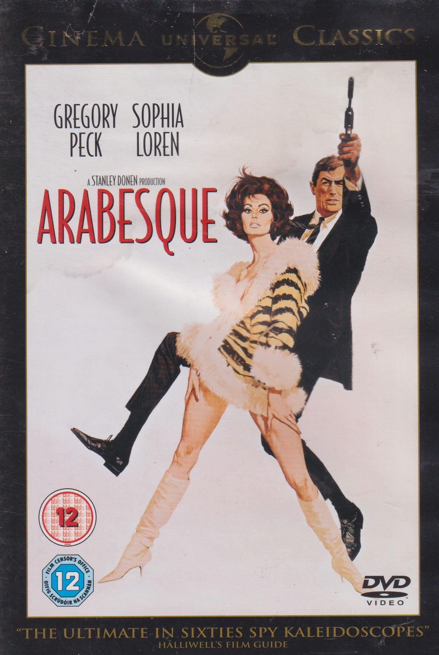 Arabesque DVD película importación Reino Unido cine de espionaje y suspense clásico