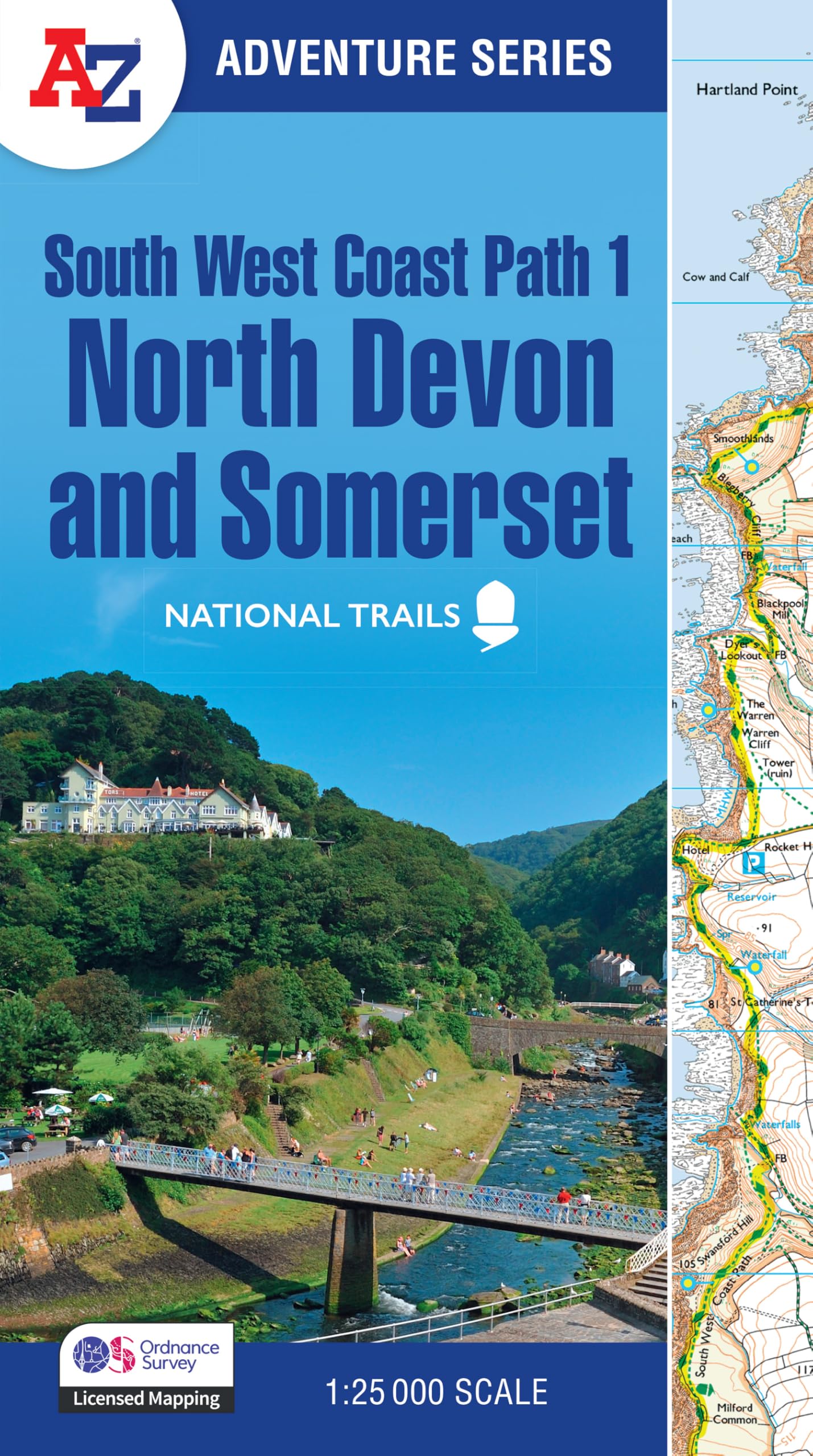 South West Coast Path 1 – North Devon & Somerset: with Ordnance Survey mapping (A -Z Adventure Series)