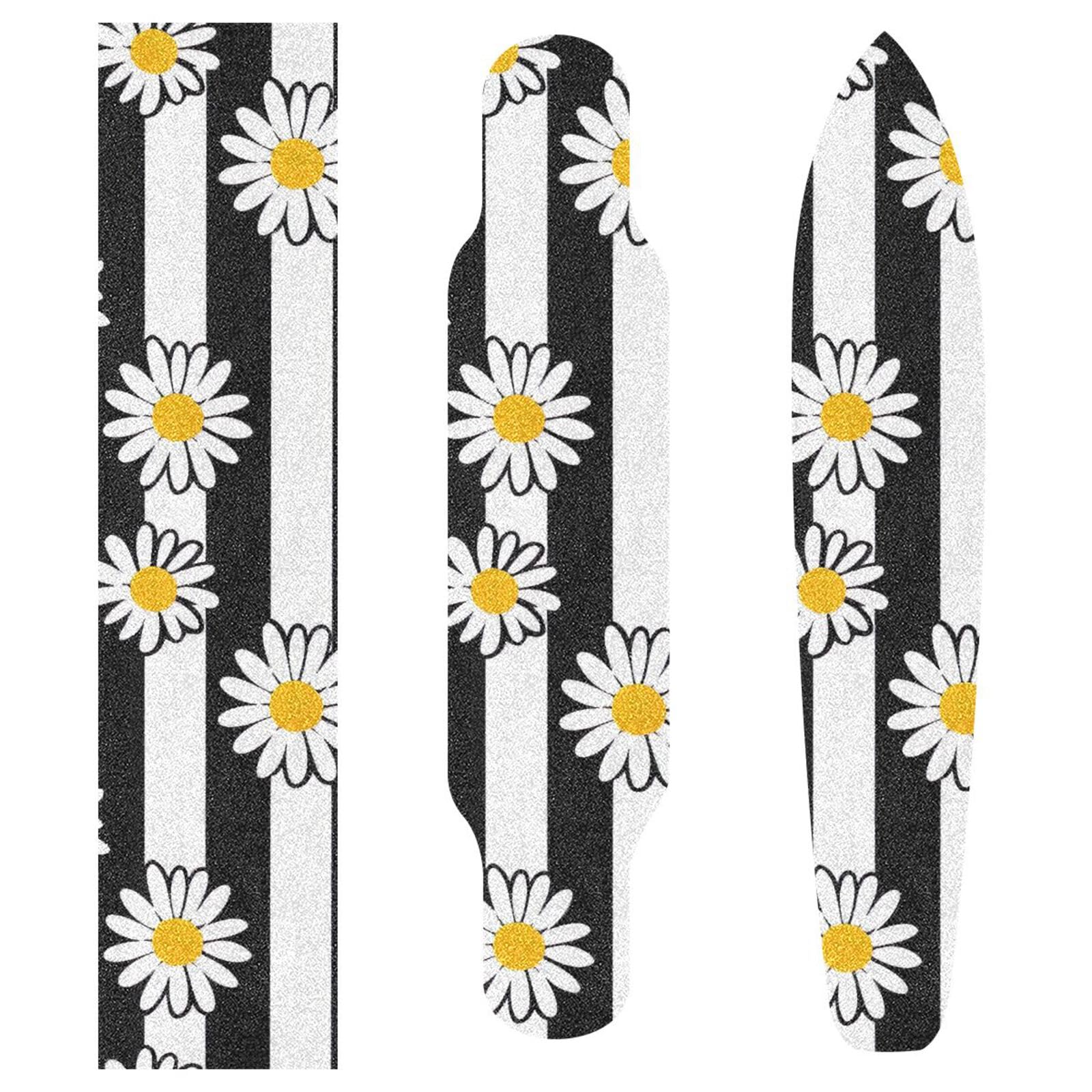 SDMKA Cute White Daisies Skateboard Grip Tape 10