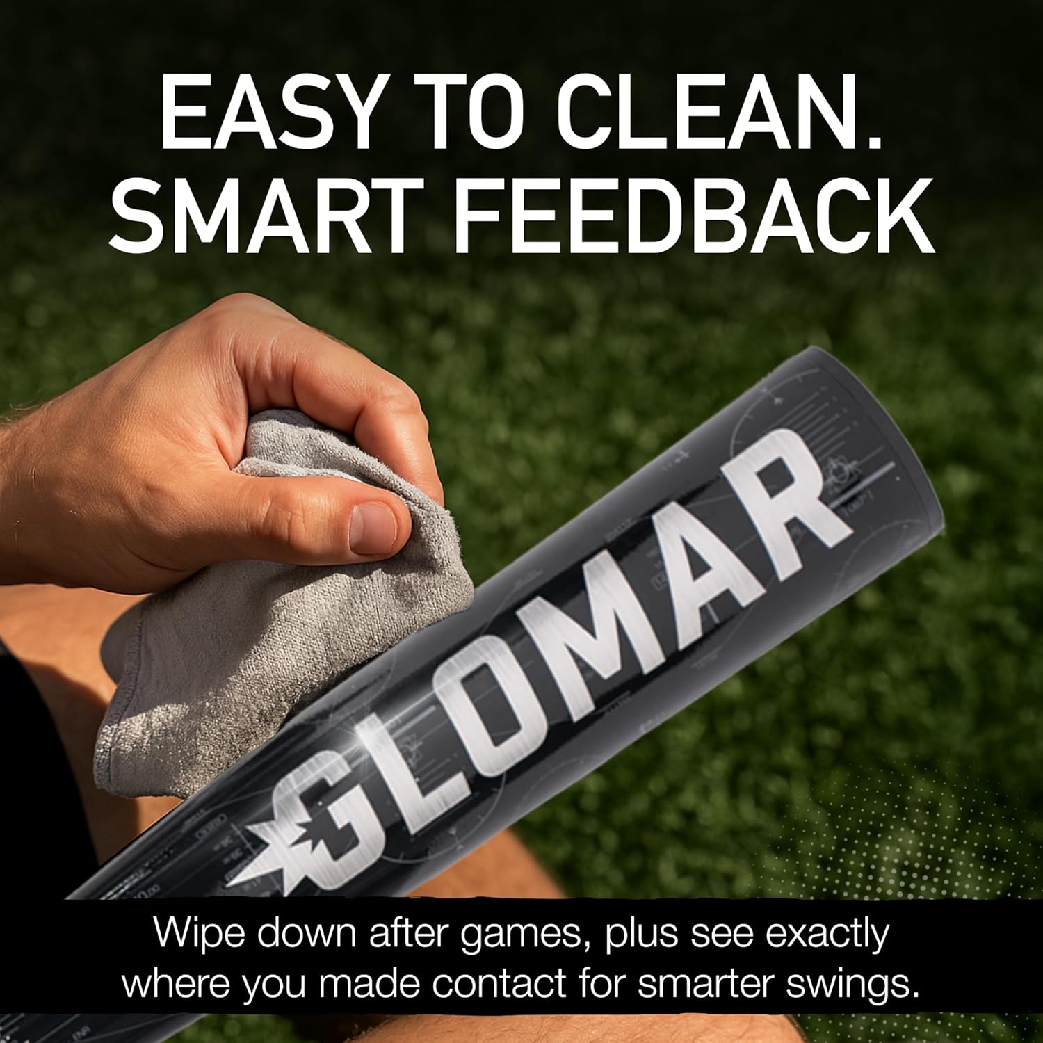 Glomar G-101M BBCOR Baseball Bat | 1-Piece Alloy Power Barrel | Balanced Swing with Extended Sweet Spot for High School & College Players