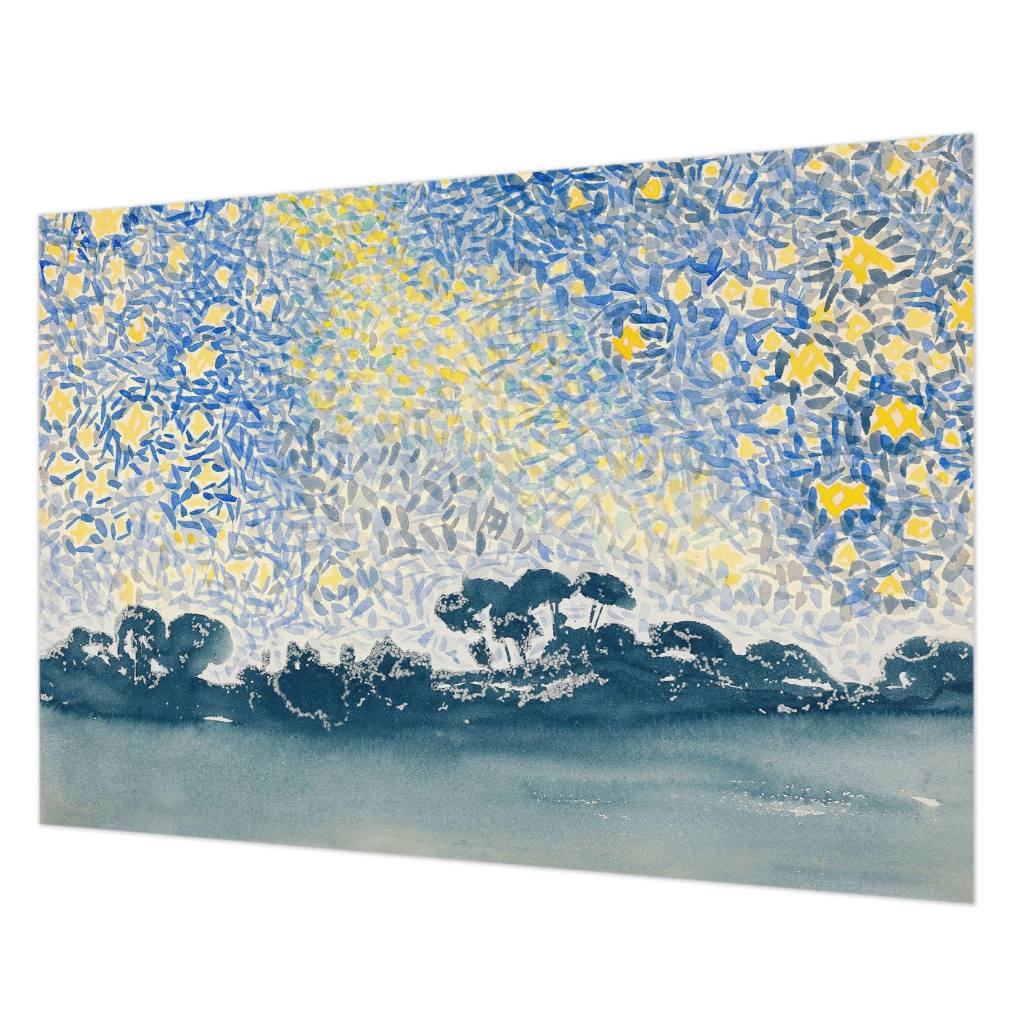 Revêtement mural intissé haute qualité 208x146 cm abstraction étoiles artistique