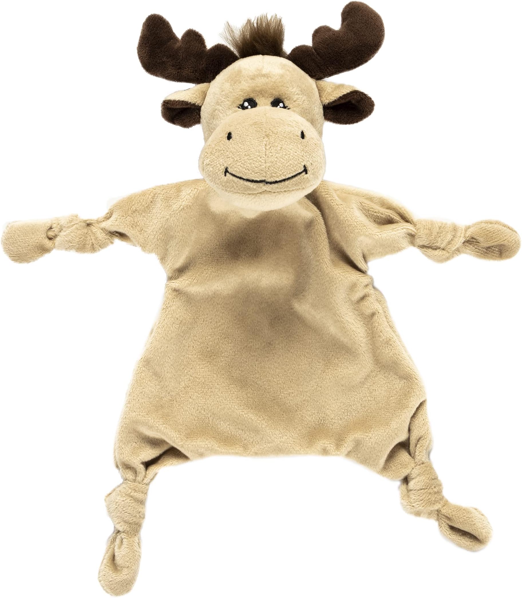 My Tiny MomentsMoose Security Blanket Lovey, Brown