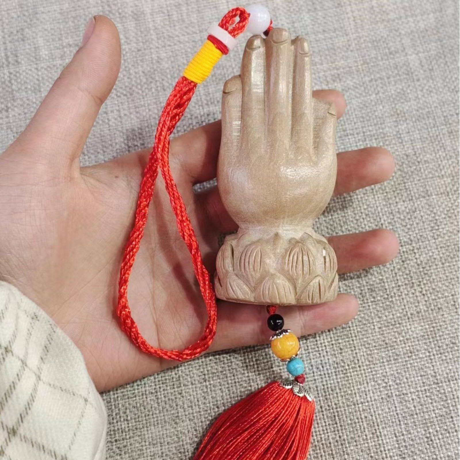 NBKLSWSUI Wooden Sachet Statue For Living Room Decor Handmade Vintage Wood Sculpture Ornament Bedroom Office Feng Shui Accent
