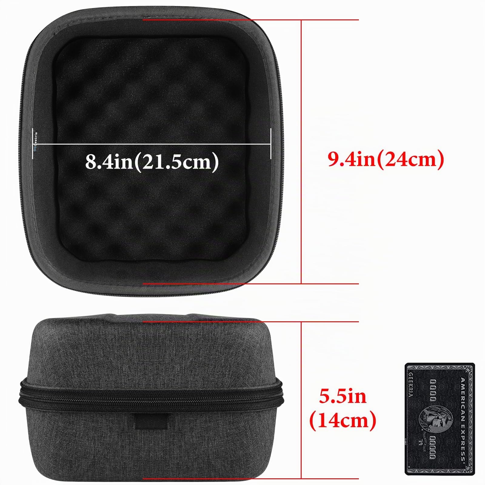 Geekria éétui Rigide pour Casque LCD-2, LCD-3, LCD-4, HiFiMAN HE6se, Sundara, Ananda, Grado PS1000e, PreSonus HD7, Coque de Protection de Voyage