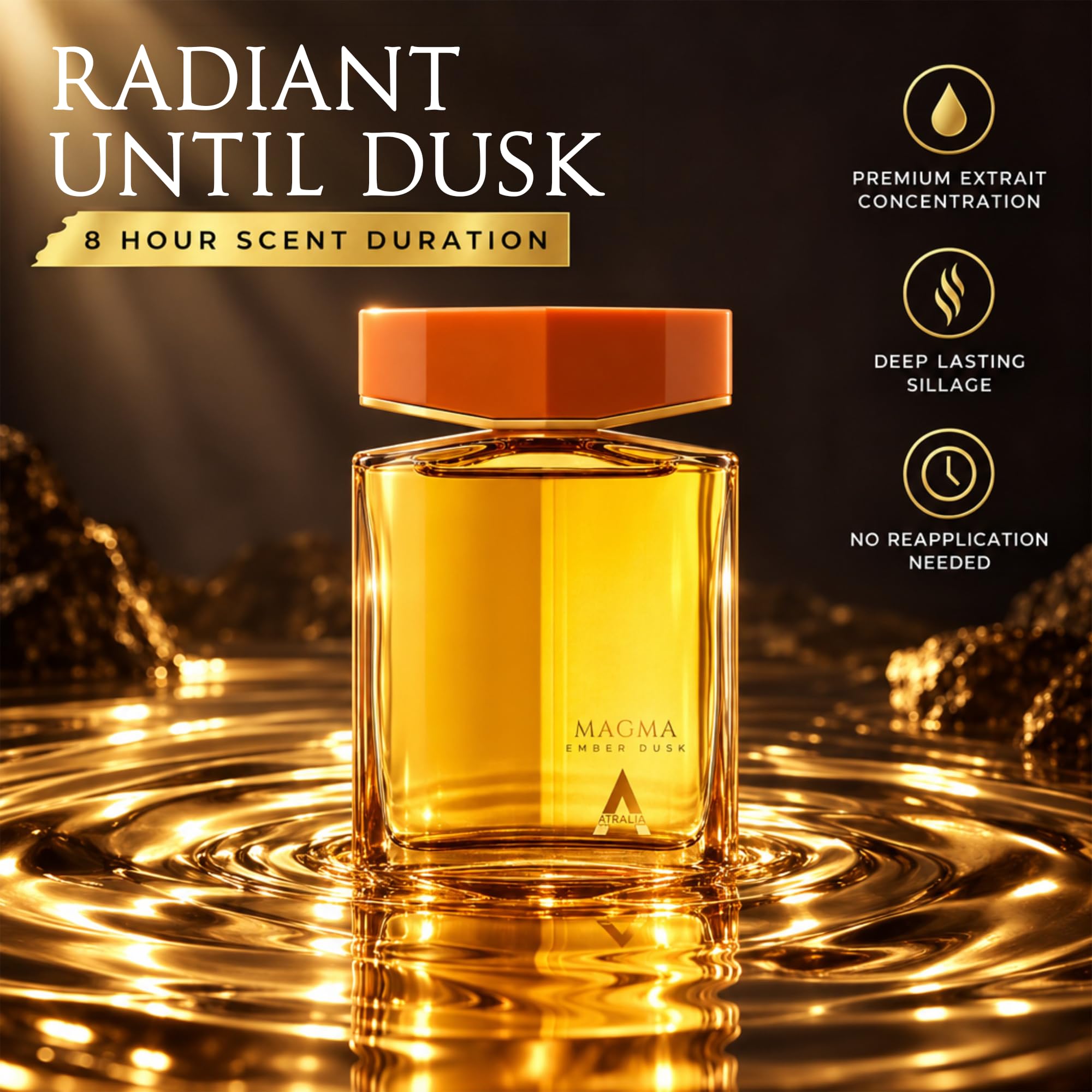 Amazon.com: Atralia Magma Ember Dusk Extrait de Parfum EDP 2.7 fl