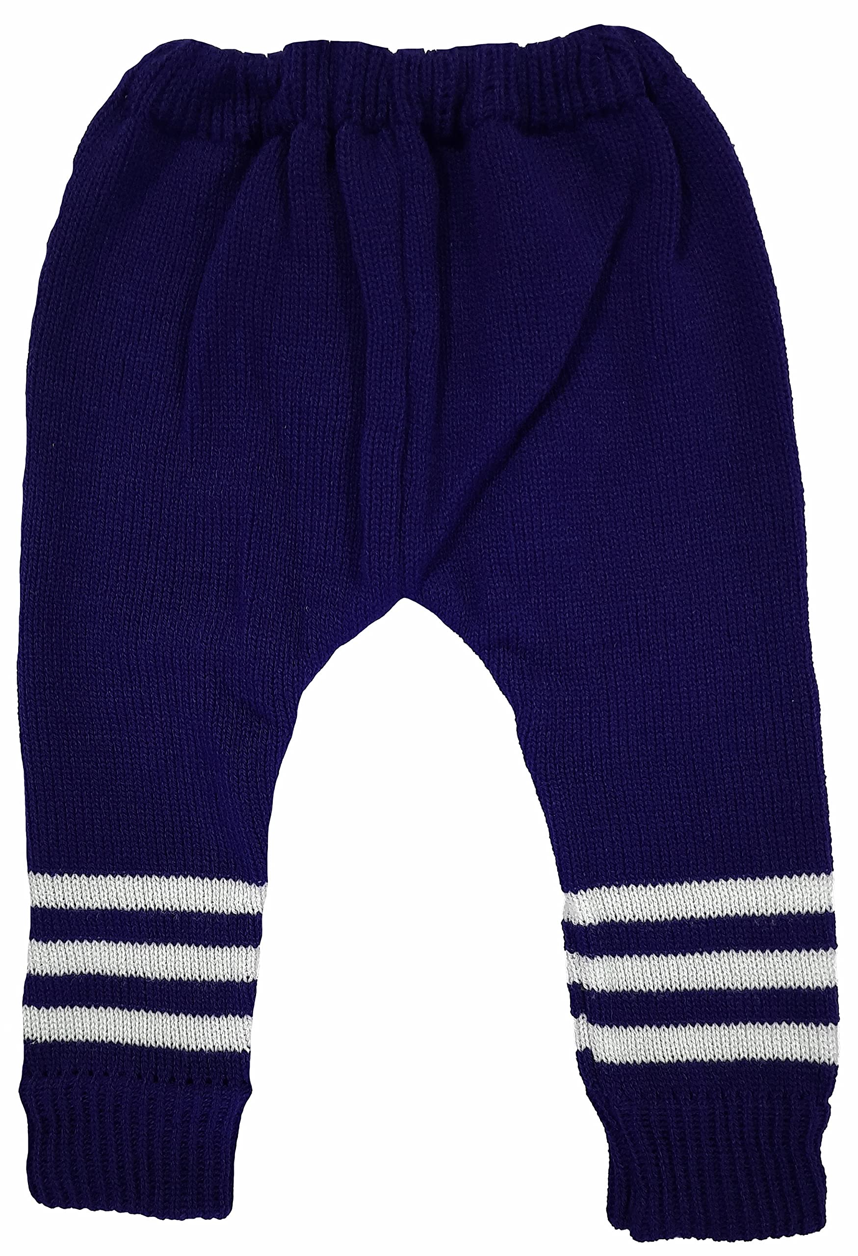 Lollipop Baby Girl's Wool Round Neck Sweater Set (Lollipop_Full_Sweater set_Dark Blue_0-3 Months) 4