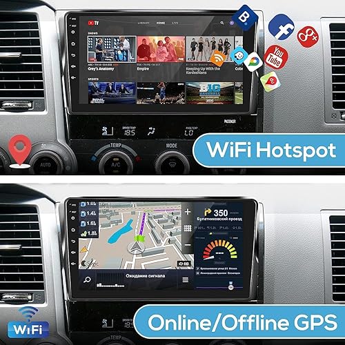 Miniatura 2 de Estéreo de coche para Honda Accord 2003-2007 7th 10.1 pulgadas Android pantalla táctil radio de coche con Bluetooth, navegación GPS, WiFi, Mirror