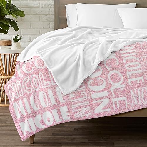 Miniatura 9 de Dr.TOUGH Mantas personalizadas para niños, mantas y mantas personalizadas con nombre para niños y adultos cumpleaños (color 19, 30 x 40 pulgadas)