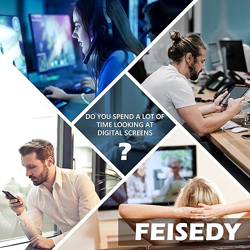 Miniatura 9 de FEISEDY Cateye B4069 - Lentes de bloqueo de luz azul para computadora para mujeres y hombres