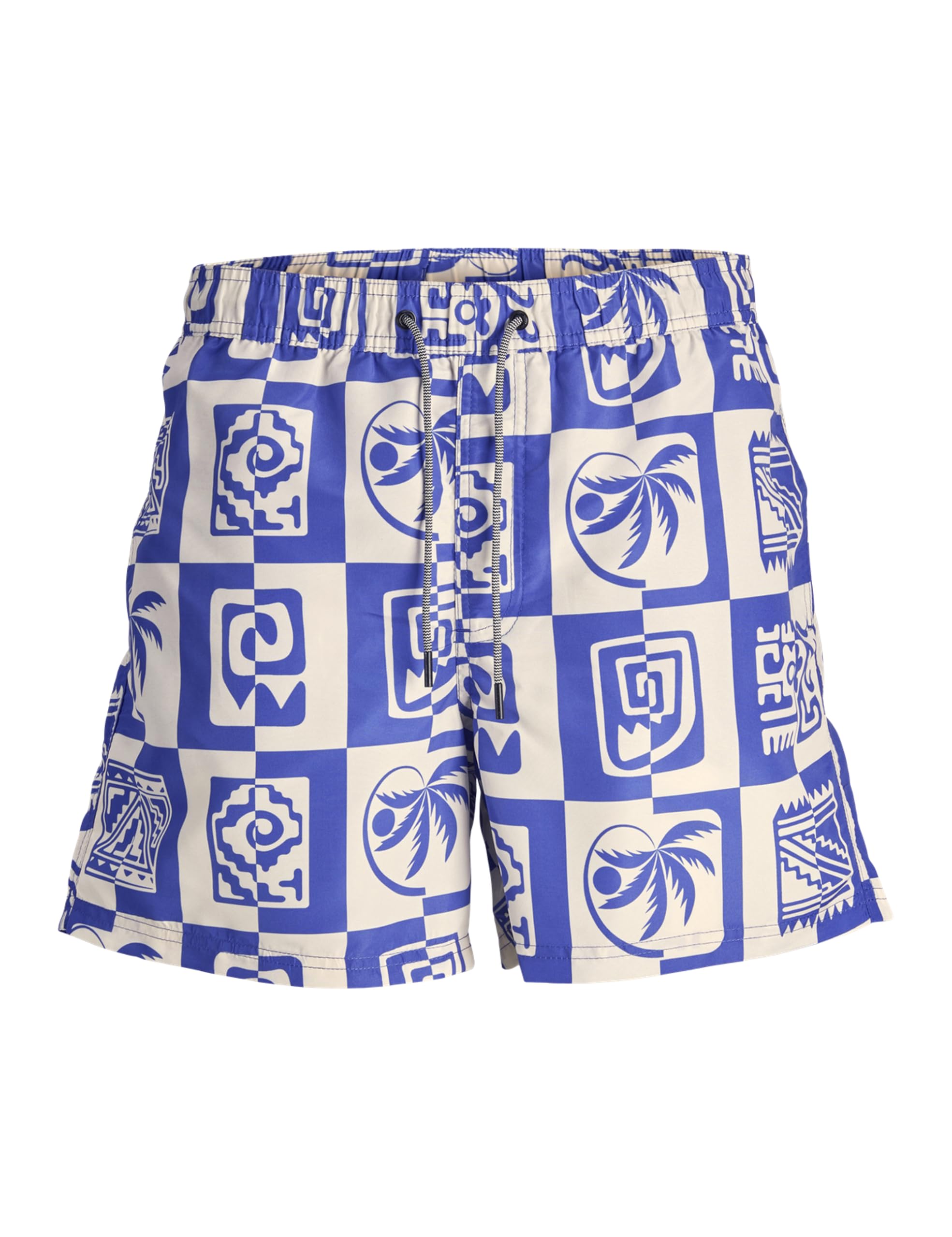 Jack&Jones Plus JPSTFIJI JJSWIM OCEANDAY SS24 LY PLS, Dazzling Blue, W44