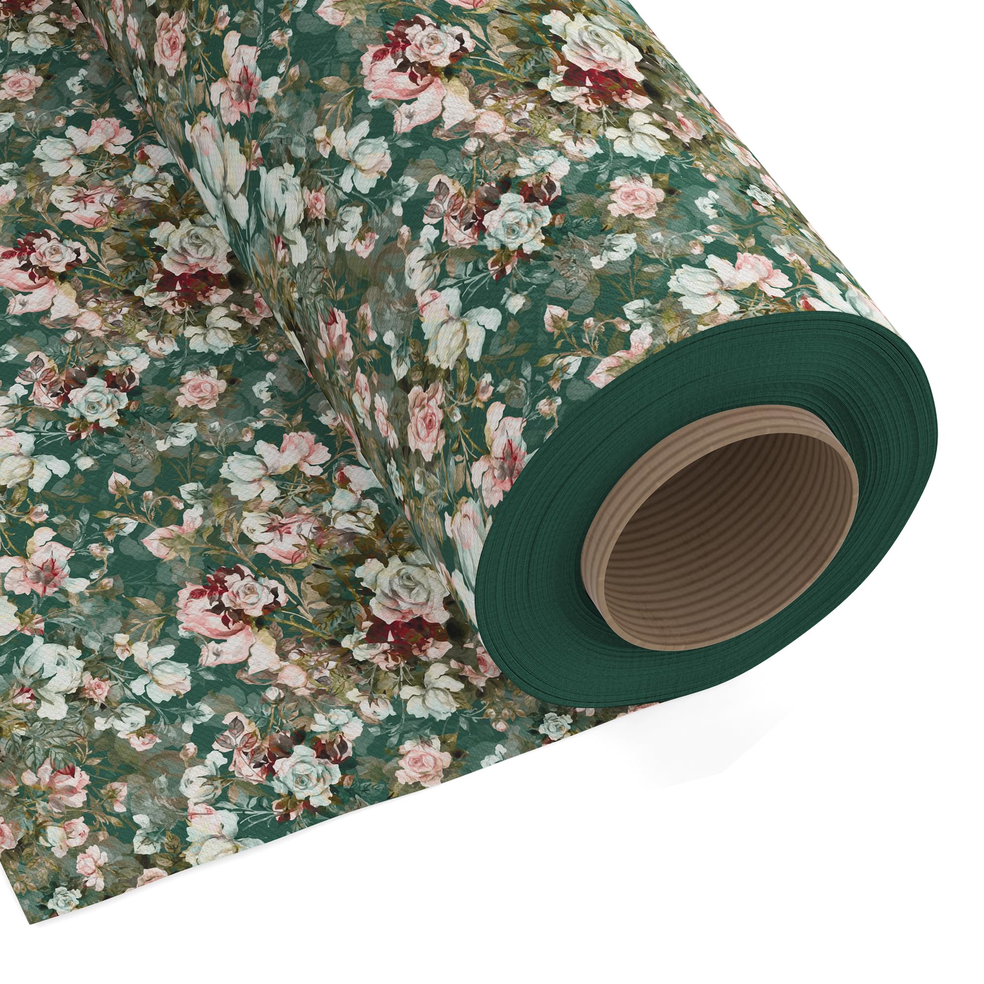 Encasa XO Cotton Printed Fabric Material 100x150 cm Width (39"x59") - Green Roses - Decor Twill Cloth, Designs for Sofa, Furnishing, Upholstery, Curtains, Cushions, Bedcover - 1 Meter-image-31