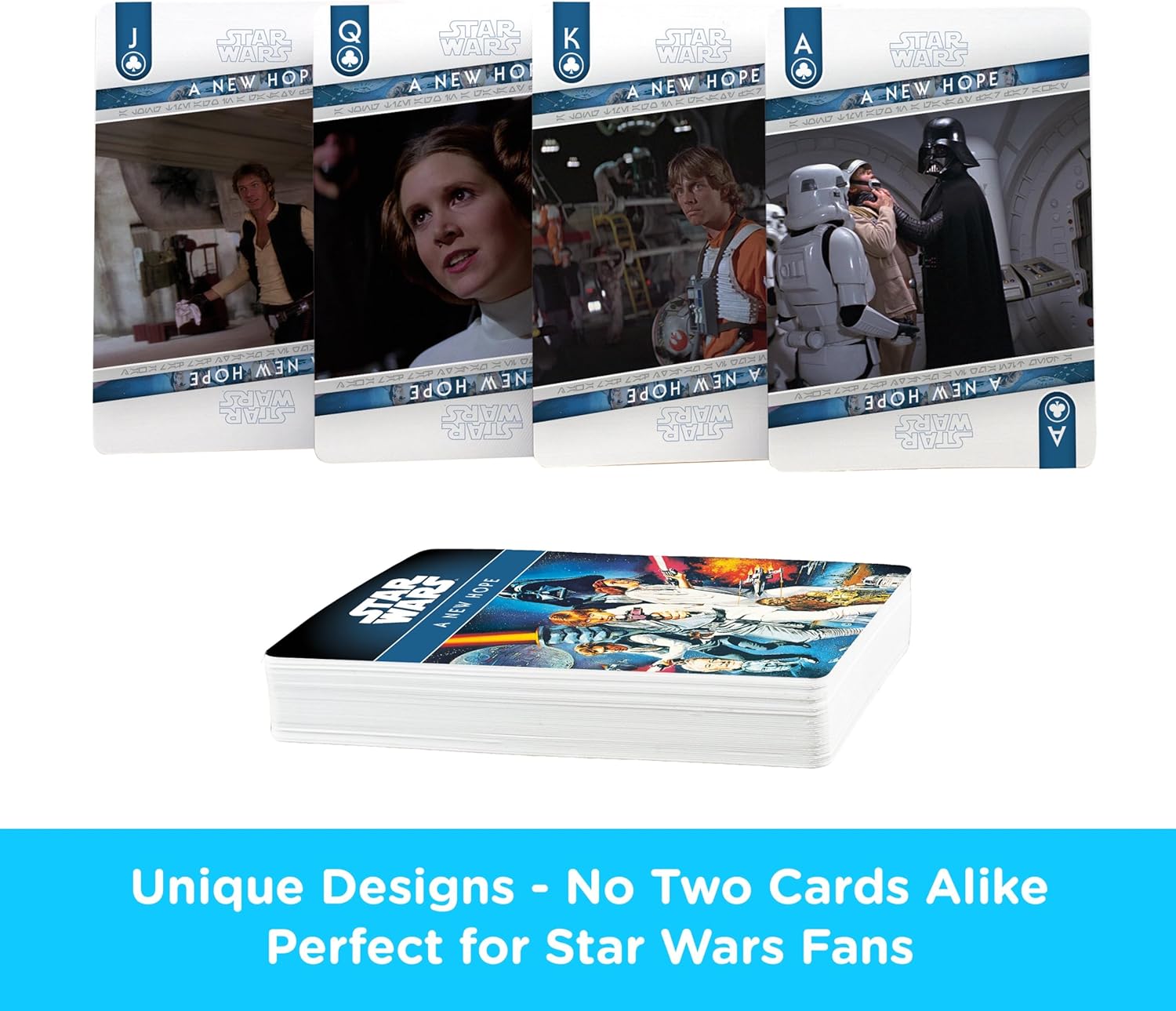 AQUARIUS Star Wars Playing Cards - Episode 4 - A New Hope Deck of Cards for Your Favorite Card Game