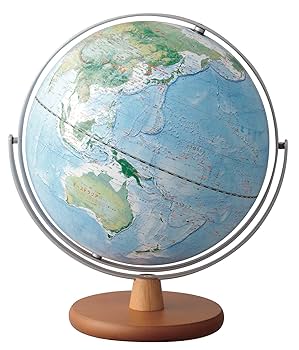 地球儀 油彩画宙華と塵取り 地球儀 油彩画宙華と塵取り 地球儀｜クリスタルの記念品・盾 - 日興