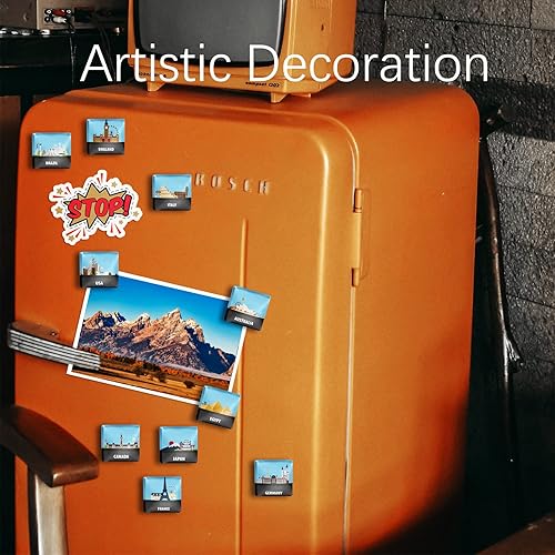 Vista 6 de Berkin Arts 12pcs lindo cuadrado cristal cristal fuerte magnético refrigerador imán guía de viaje Imágenes vectoriales Tendencia en Fiverr
