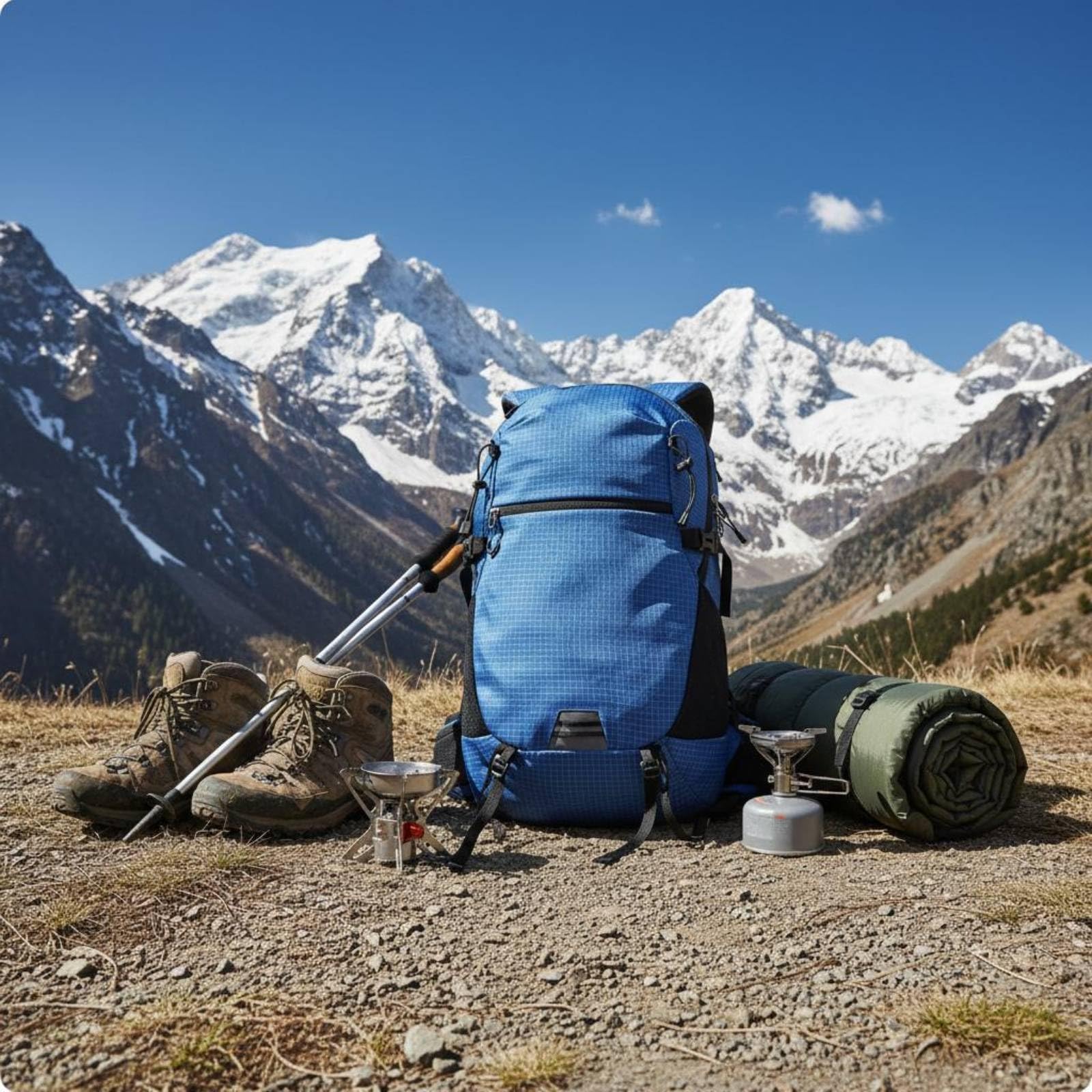 Wanderrucksack mit Hüftgurt Kompressionsriemen Frontlader-Rucksack Tragegriff Oben Outdoor-Ausrüstung für Wandern, Schwarz, Schwarz