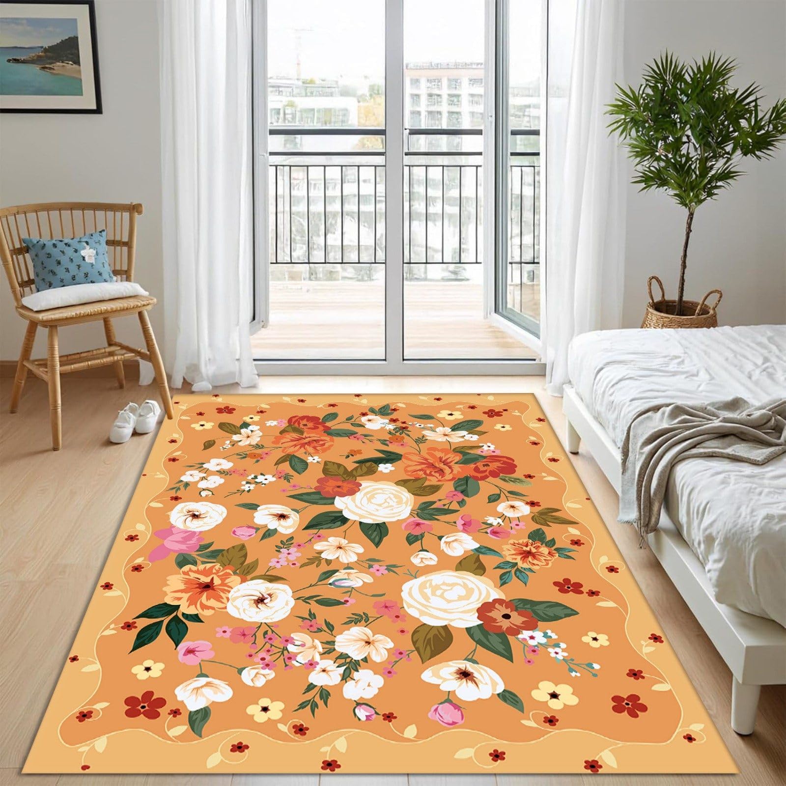 Tapis de chambre vintage pour une ambiance bohème et douce