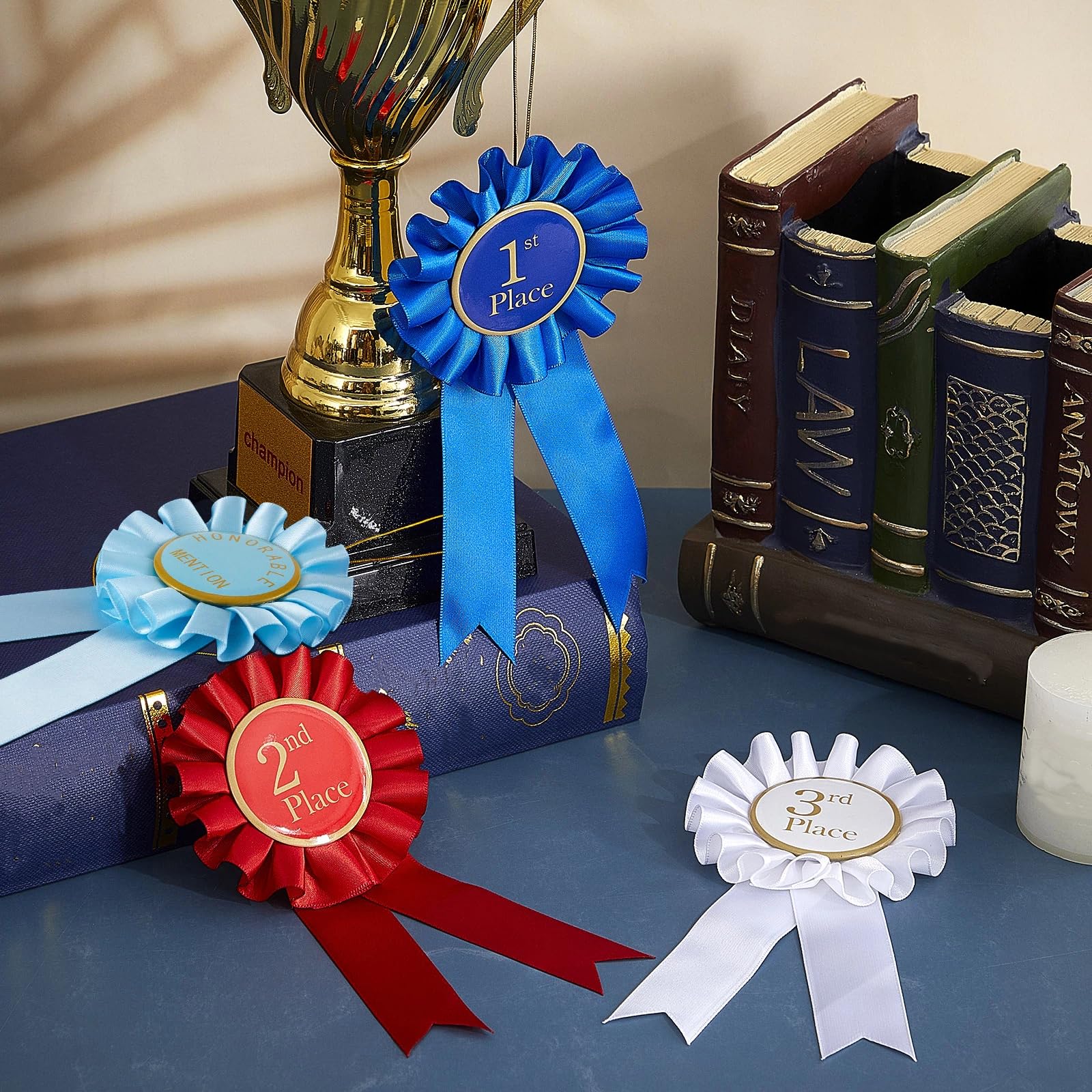 Snapklik.com : Lewtemi Award Ribbon Rosette Set 1st, 2nd, 3rd Place ...