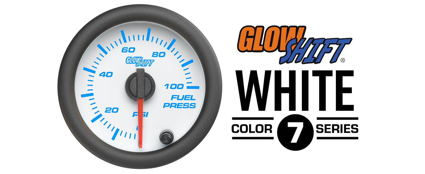 Amazon.com: GlowShift White 7 Color 100 PSI Fuel Pressure