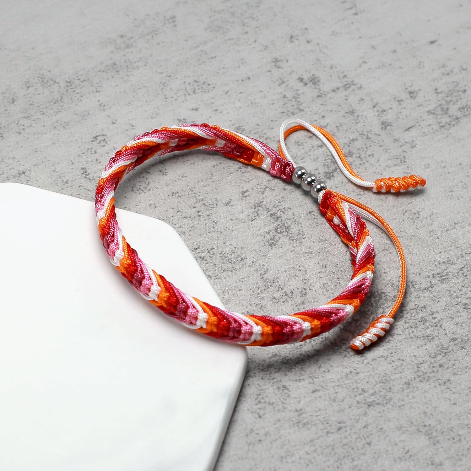 LAMIBEE Bisexual Pansexuality LGBT Proud Love Tibetan Wrist Wrap Bracelet | Amulet and Boho Rope Bracelet Bangles for Women Men Thread for Him and Her - Image 5