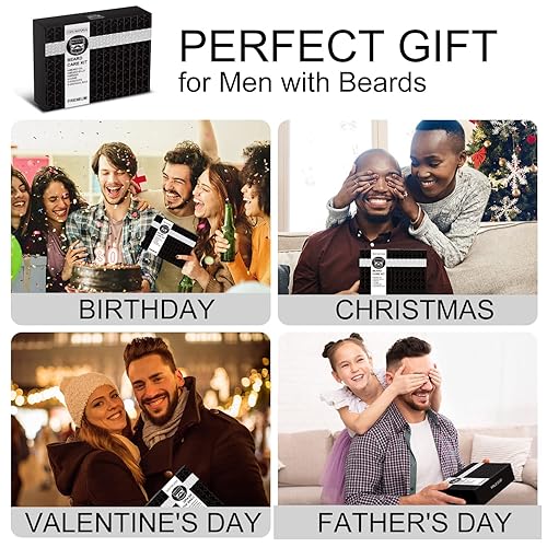Miniatura 6 de MALE GOD Kit de barba con ingredientes naturales, juegos de afeitado y aseo para hombres, regalos de cumpleaños, aniversario, regalos de Navidad