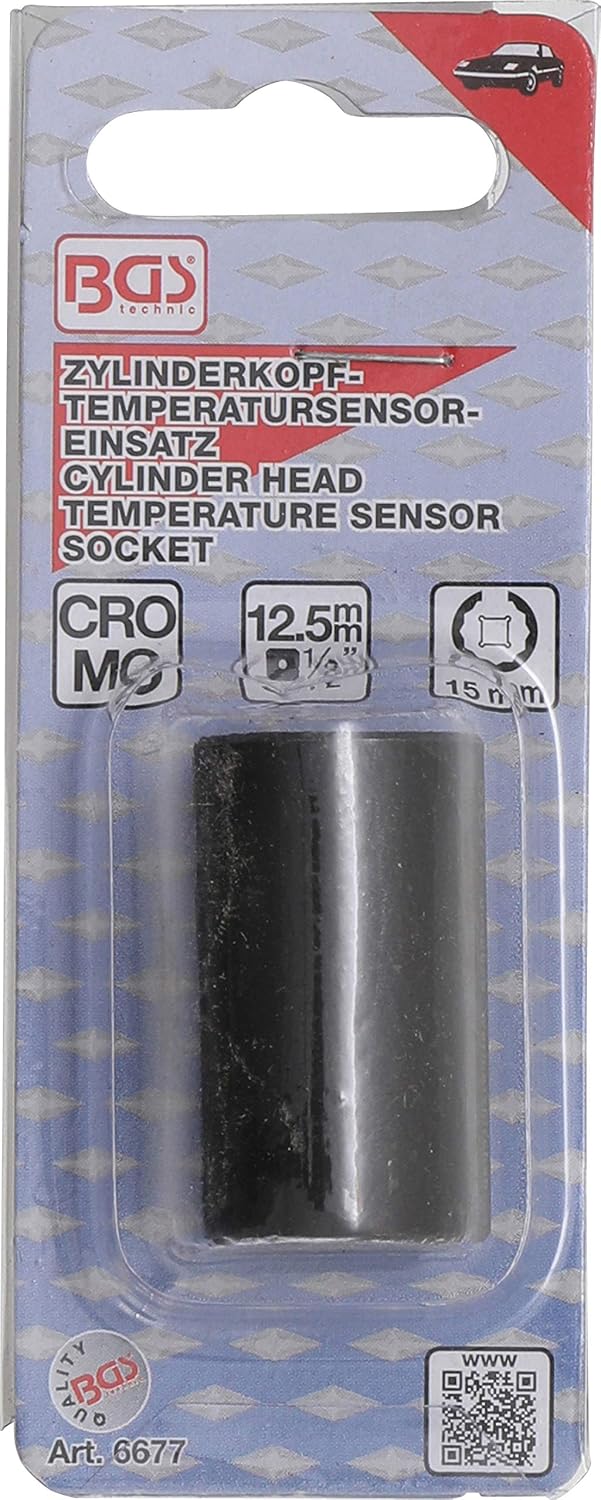 BGS 6677 | Cylinder Head Temperature Sensor Socket | 15 mm | for Ford 1.8/2.0/2.3/2.4/3.2 Diesel