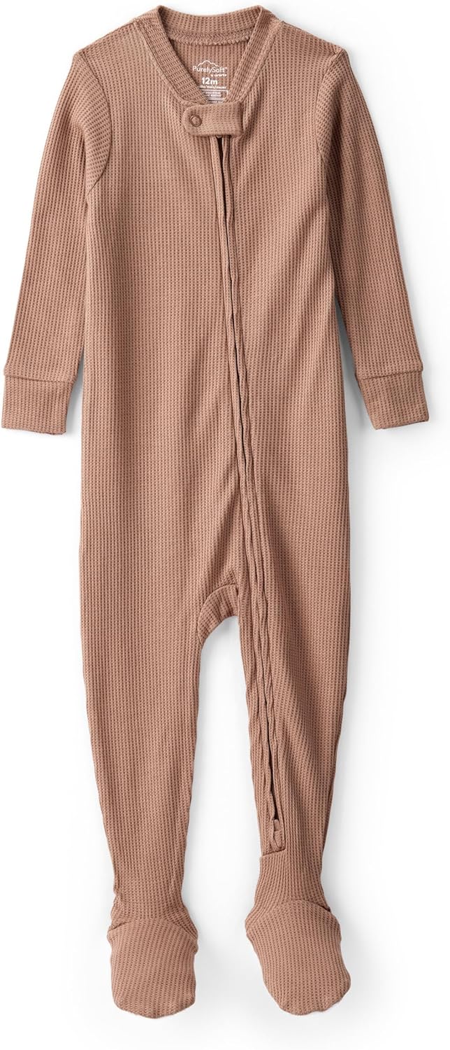 Carter's unisex-baby Purelysoft Long-sleeve 2-way Zip Pajamas