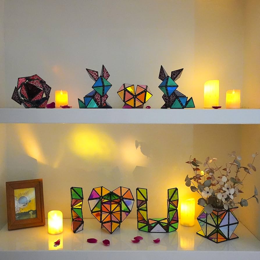 TOSY Magnetic Pyramid Stone - Billion Shape Transforming Puzzle