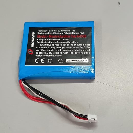 Navkar Systems Battery for Mantra Aadhar Tab