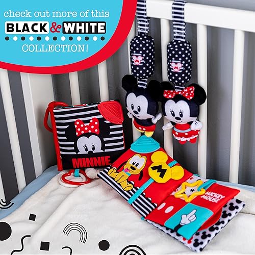 Miniatura 7 de KIDS PREFERRED Disney Baby Mickey & Minnie Mouse - Caja de pañuelos de alto contraste, multicolor