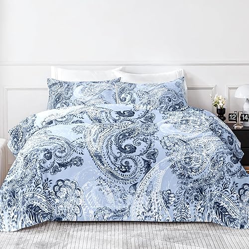 Miniatura 8 de Juego de sábanas Queen  Estampado floral  Sábanas de lujo de microfibra cepillada 1800  Sábanas refrescantes transpirables para cama tamaño Queen