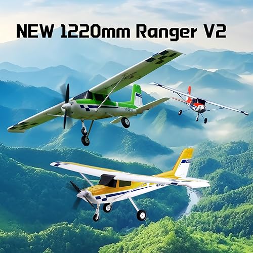 Miniatura 2 de Fms Aviones RC para adultos principiantes 48.031 in Ranger Avión de control remoto con reflejo verde Hobby Rc aviones PNP (sin batería transmisora,