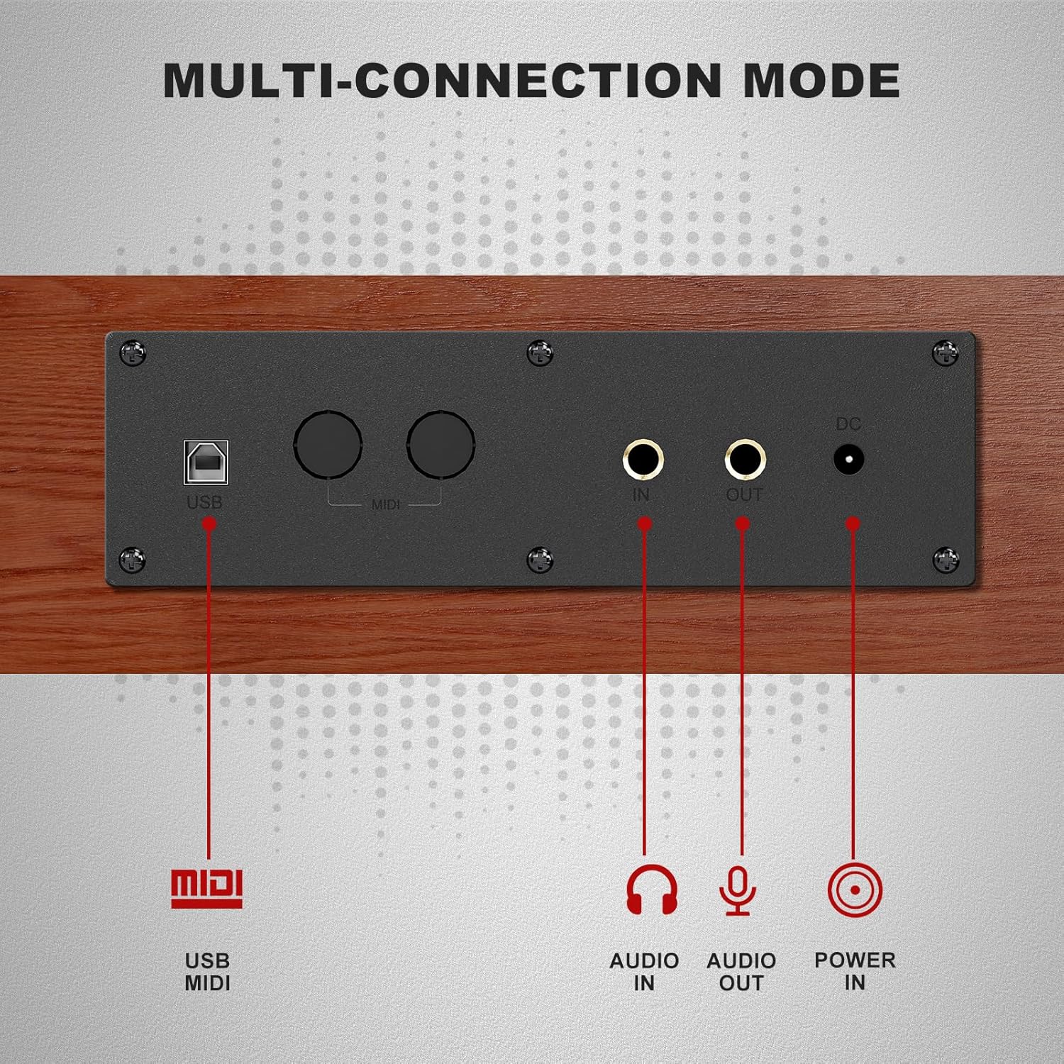 UMOMO 88 Weighted Key Digital Piano with Duet Piano Bench, Beginner Keyboard Piano Full Size Heavy Hammer Weighted Action Electric Piano Keyboard with USB MIDI, Brown