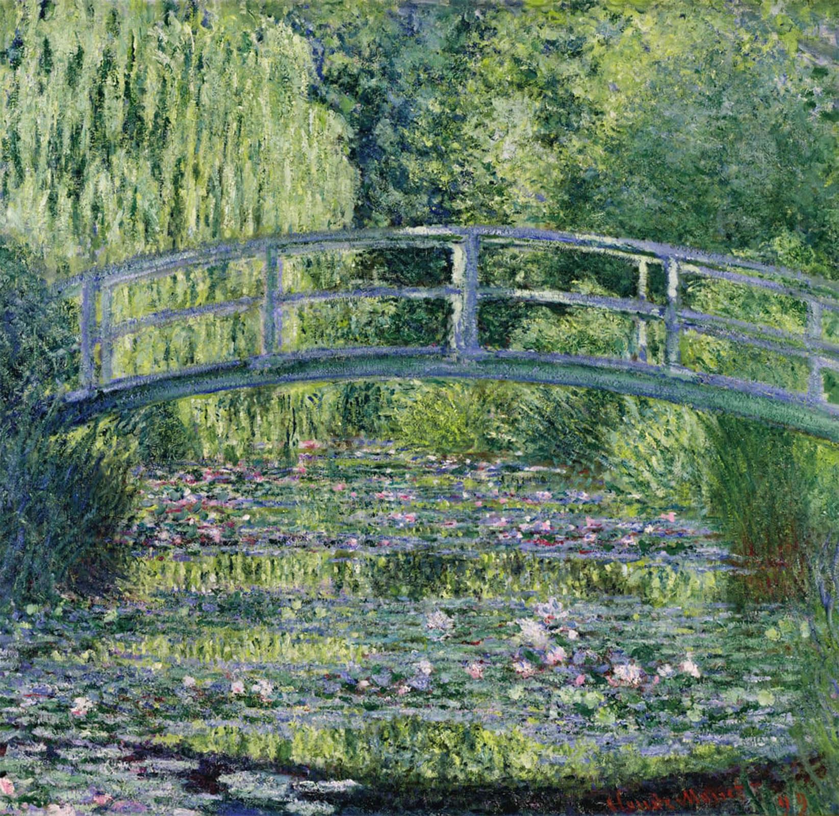 POSTERIIk Vintage Classic Picture Landscape Artwork the Waterlily Pond Green Harmony by Claude Monet Portrait Canvas Painting for Office Home Decor 60x90cm