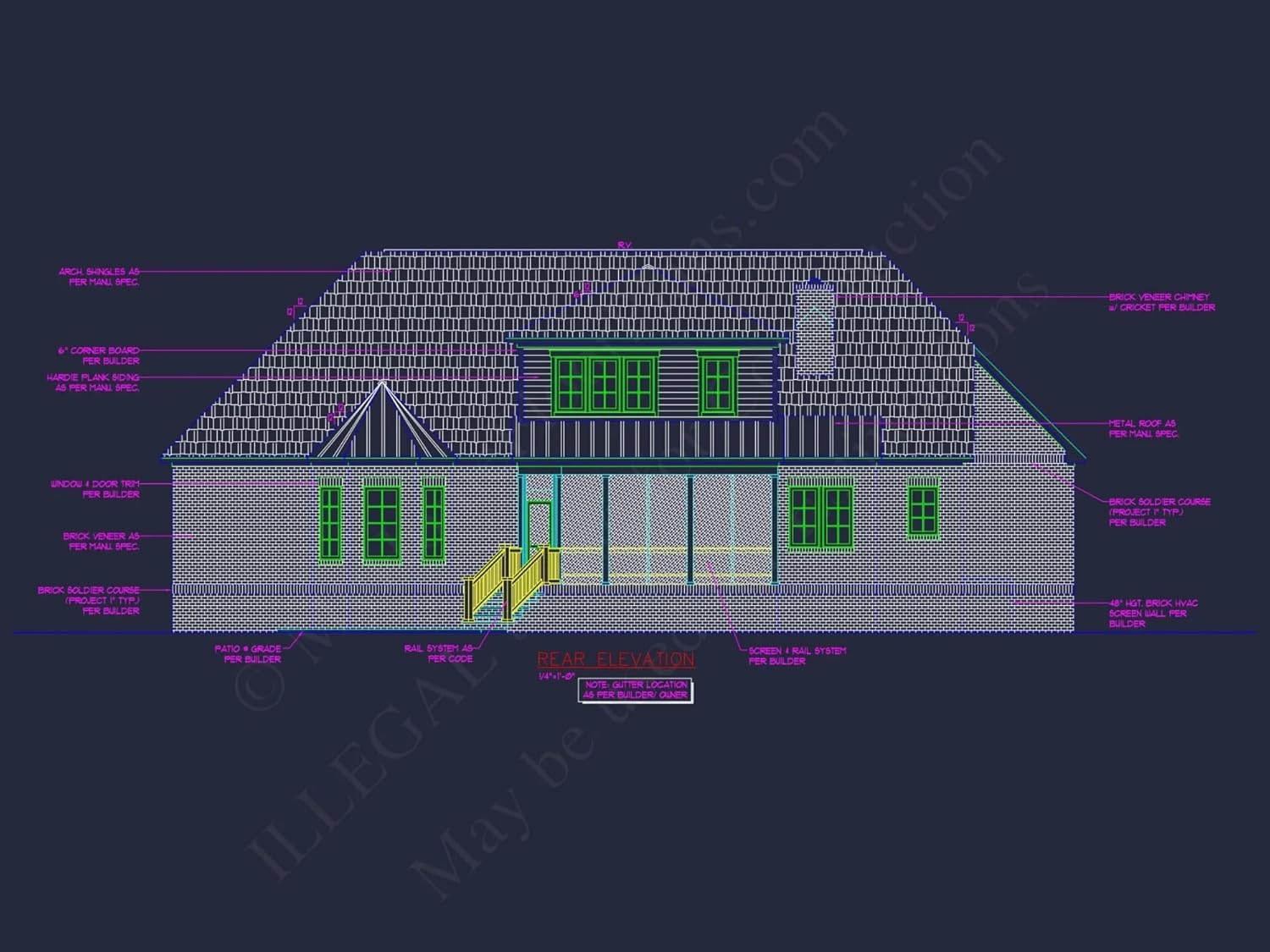 10-1861 HOUSE PLAN - Traditional 4-Bedroom House Plan & Blueprint Designs
