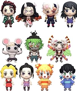 Demon Slayer Monogram Kimetsu No Yaiba 3D Foam Figural Bag Clip | ONE Random Character per Blind Bag