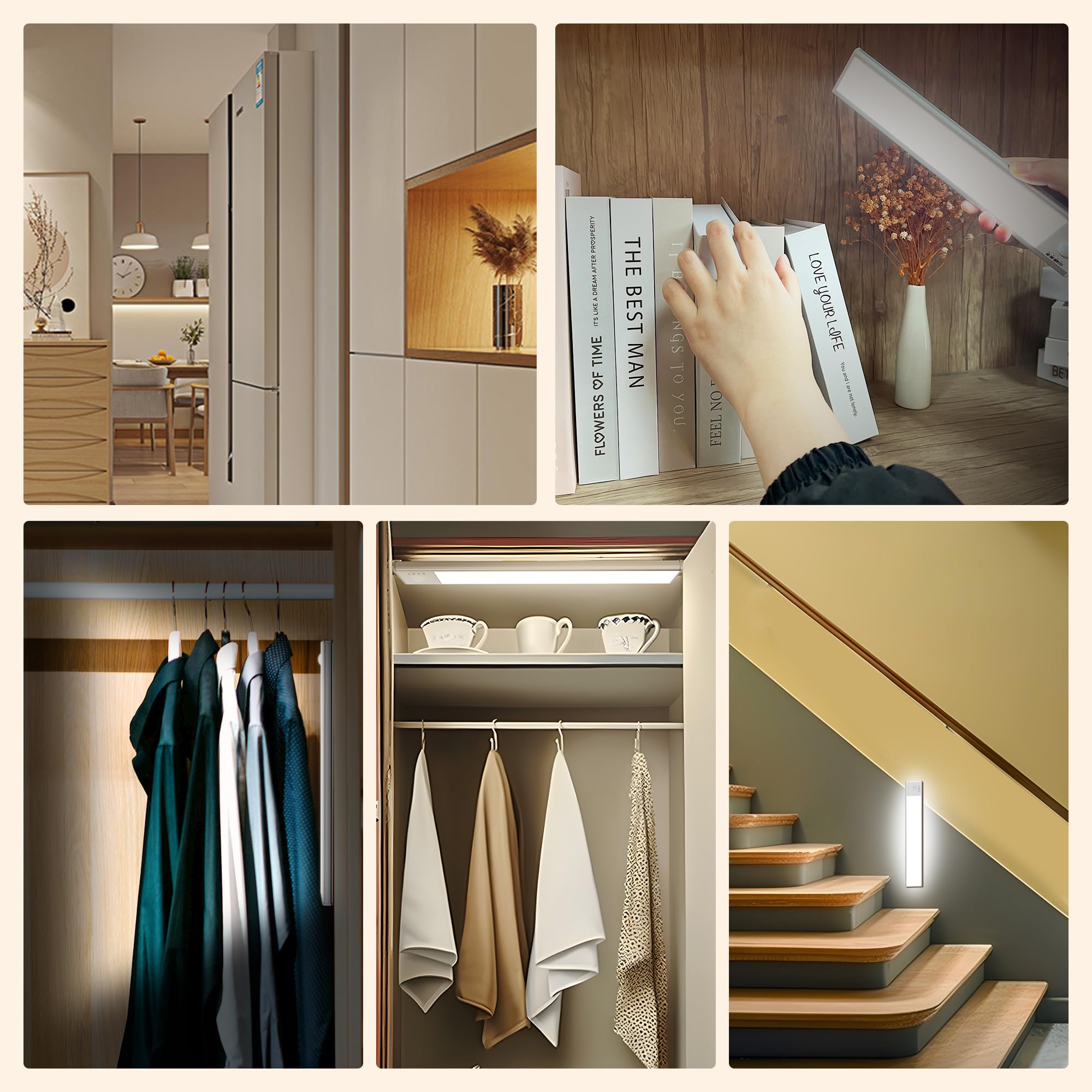 Kastverlichting 60cm Oplaadbaar met Sensor - Draadloos Kastverlichting 60cm Oplaadbaar met Sensor - Draadloos