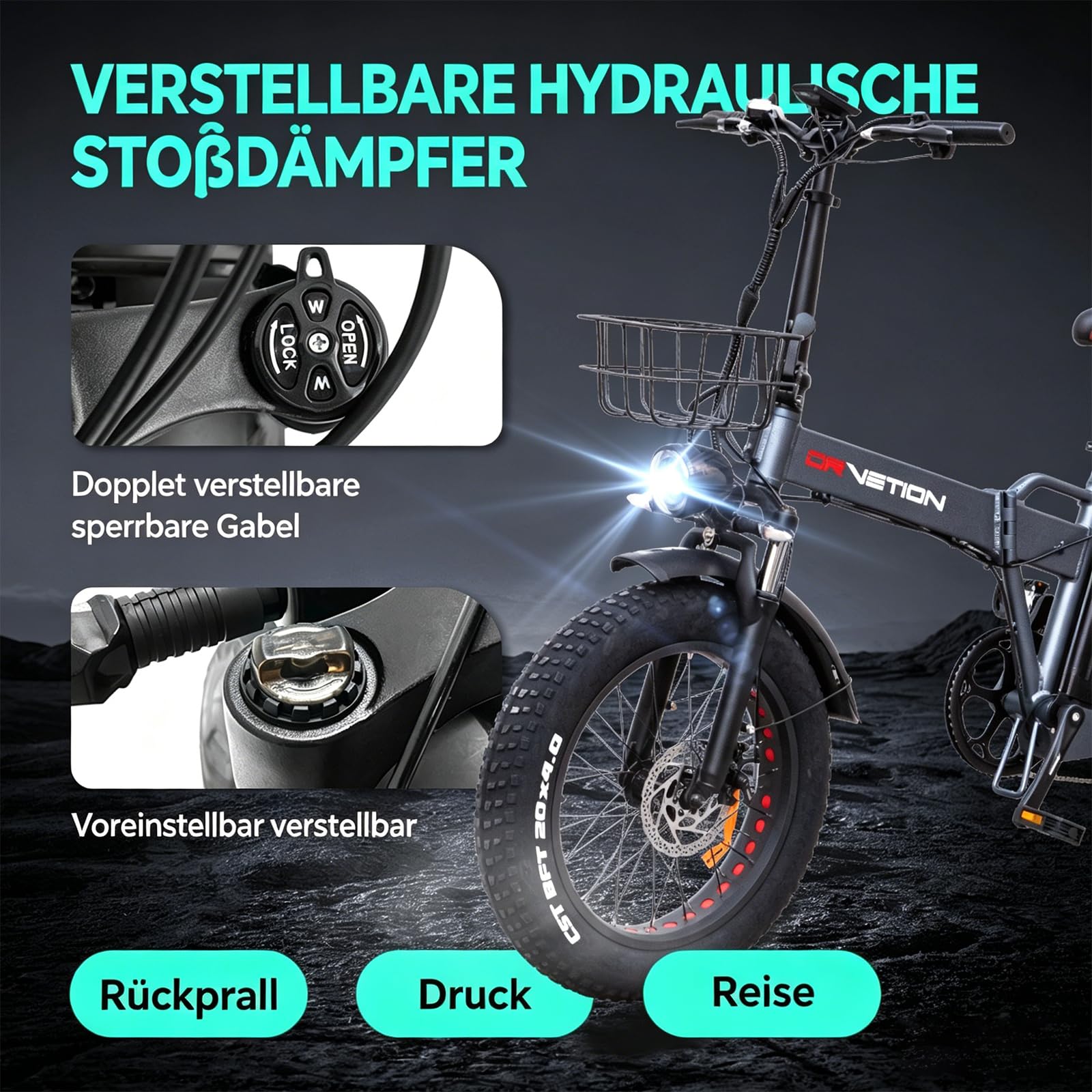 Bicicleta eléctrica plegable ligera de 20 pulgadas, batería extraíble de 48 V, 20 Ah, 15 Ah, 25 km/h, 250 W, 100 NM, alcance de 100 – 130 km, Shimano7Gang (gris, 48 V15 AH)